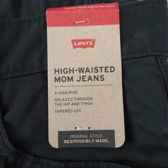 Levi's Mom Jeans Women's Size 27x30 Gray Black Blended Fabric READ MEASUREMENTS - Picture 9 of 12